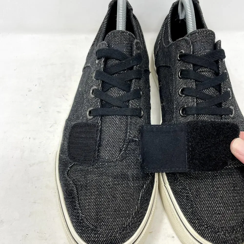 Creative Recreation Cesario Black Chambray Low Sneakers Mens Size 9